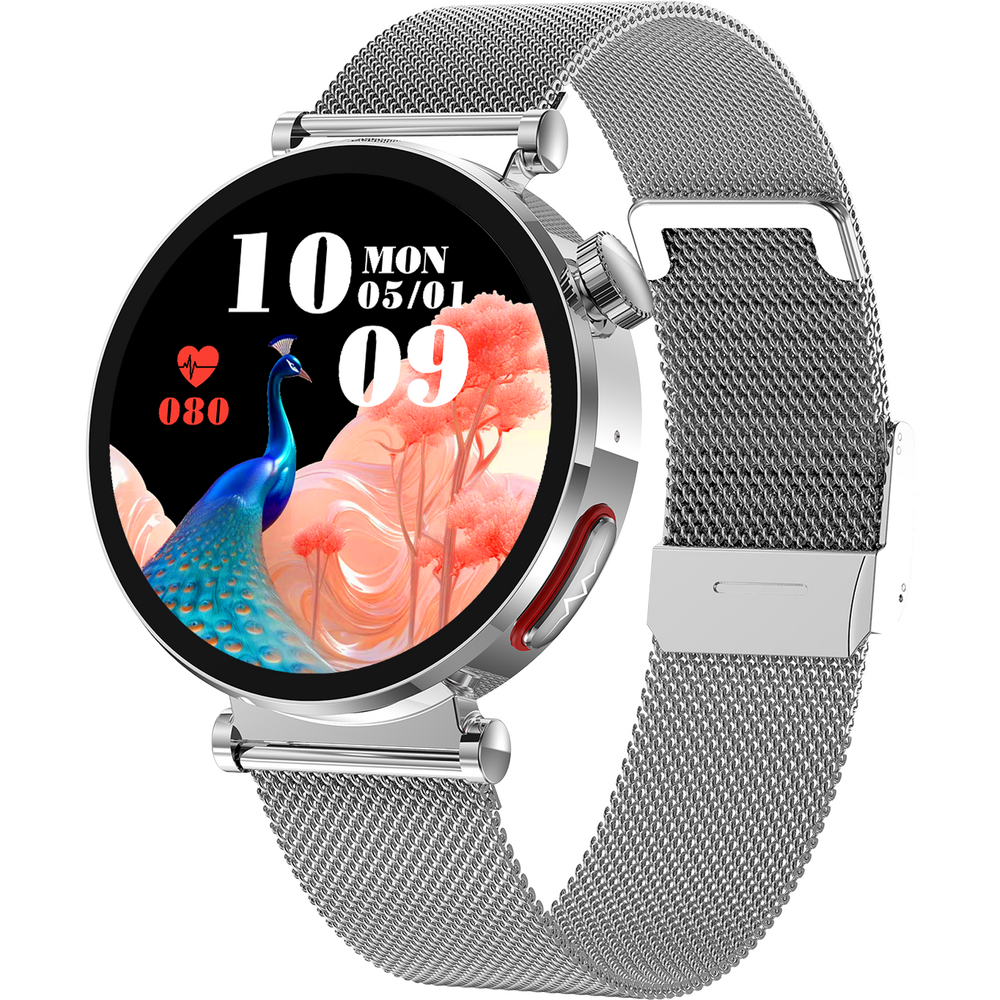 SmartWatch cu Senzor Glucometru, BIA, Ritm Cardiac, Nivel Oxigen, Tensiune Arteriala, EKG, Temperatura Corporala, Apel Bluetooth, SOS, Calculator, Ciclu Menstrual S880