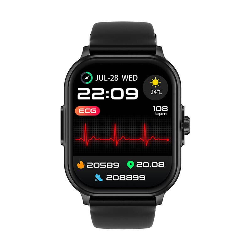SmartWatch cu Senzor Glucometru, EKG, HRV, Nivel Stres, Calculator, Ritm Cardiac, Nivel Oxigen, Tensiune Arteriala, Apel Bluetooth S771