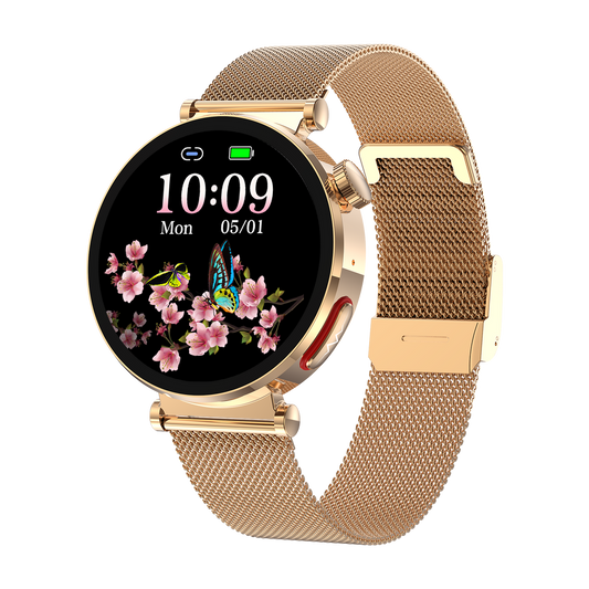 SmartWatch cu Senzor Glucometru, BIA, Ritm Cardiac, Nivel Oxigen, Tensiune Arteriala, EKG, Temperatura Corporala, Apel Bluetooth, SOS, Calculator, Ciclu Menstrual S879