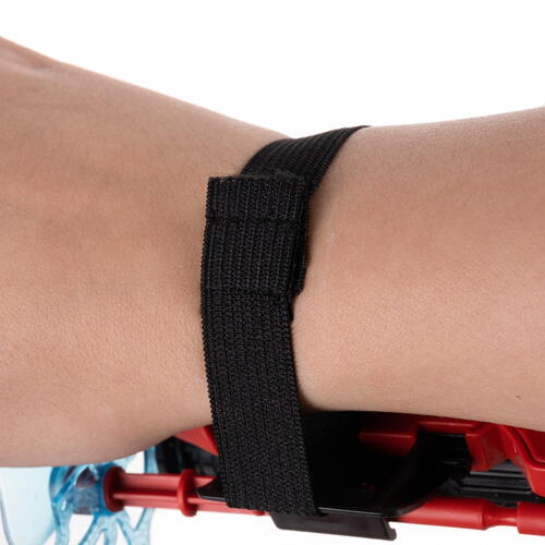 Lansator de Sageti, Manusa lui SpiderMan, din material textil cu lansator si trei sageti, pentru copii