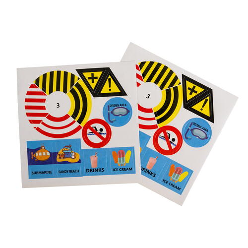 Set 25 piese cu masinuta, traseu puzzle racer, jucarie interactiva cu desene din mare, semne de circulatie si combinatii multiple