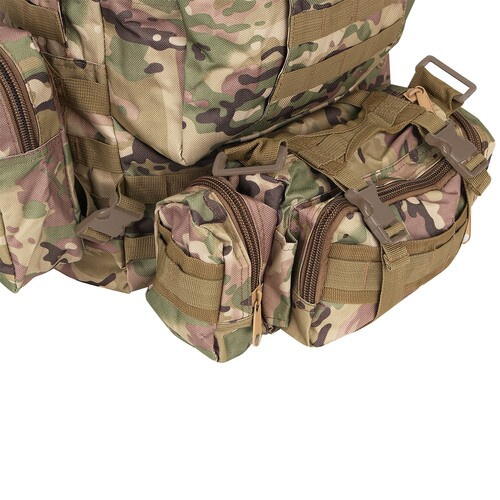 Rucsac Militar 45L cu 3 Genti Detasabila, Sistem MOLLE, Impermeabil