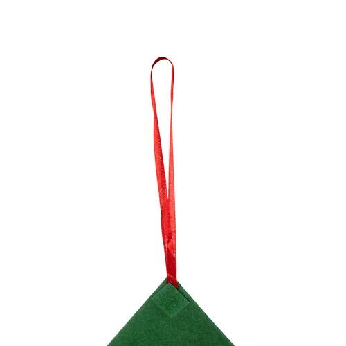 Brad de craciun din fetru cu 26 decoratiuni 95 x 70 cm Multicolor