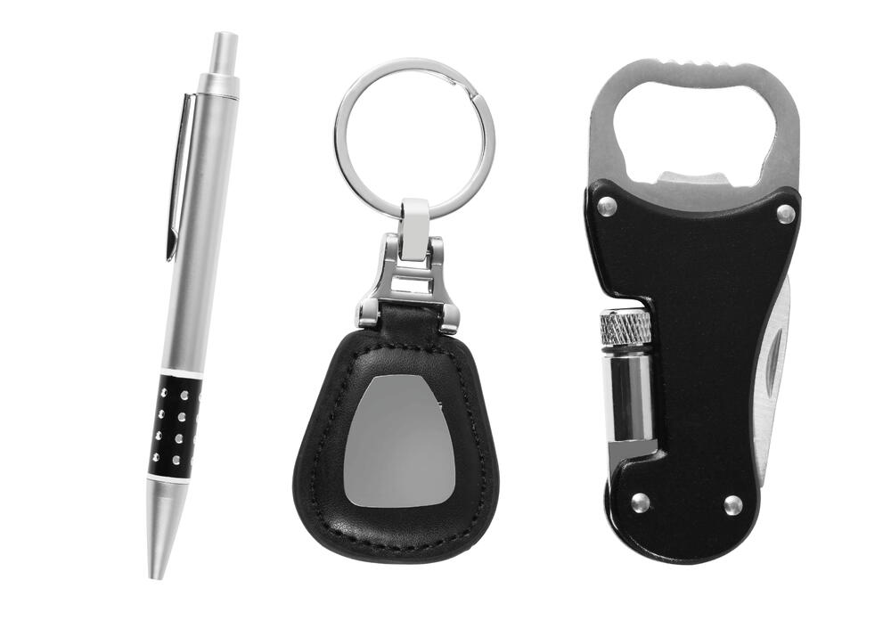 Set Pix, breloc, desfacator cu mini-lanterna