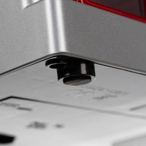 Jucarie interactiva macara cu gheara pentru prinderea dulciurilor, Candy Grabber, Monede incluse, cu baterii, 31 x 17 x 22 cm, Rosu / Argintiu