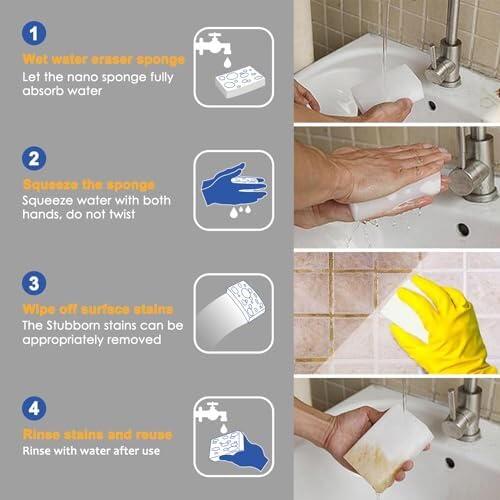 Bureti magici melamina - Set 10 bucati, 2x6x10cm, Alb