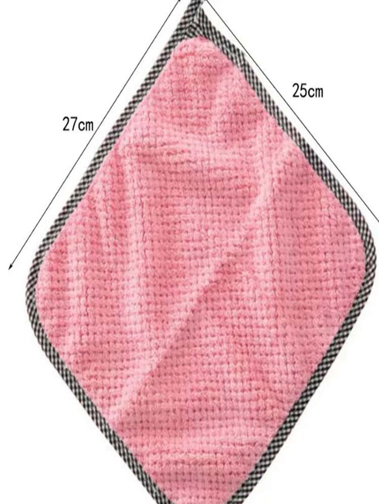 Set 5 bucati prosoape absorbante, laveta microfibra, 25x25cm, Multicolor
