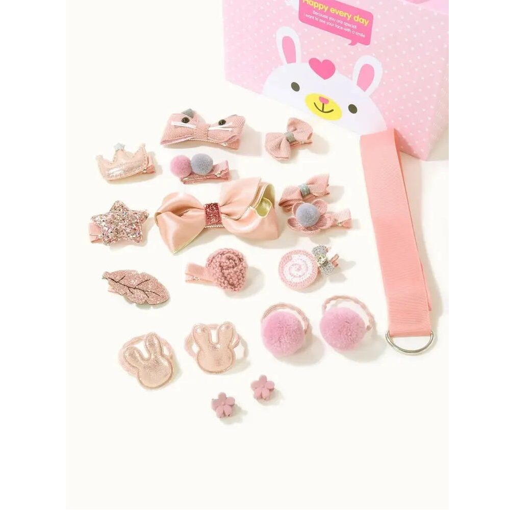 Set 18 accesorii de par pentru fetite, clame
