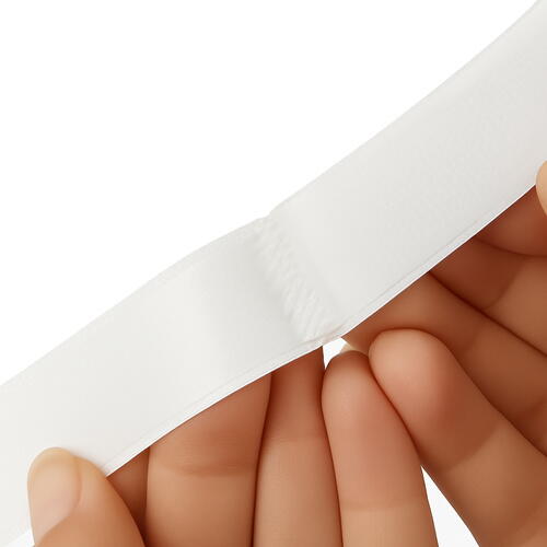 Banda velcro adeziva, Banda cu scai si adeziv, Reutilizabila, Latime 5 cm, Lungime 5 m, Alb