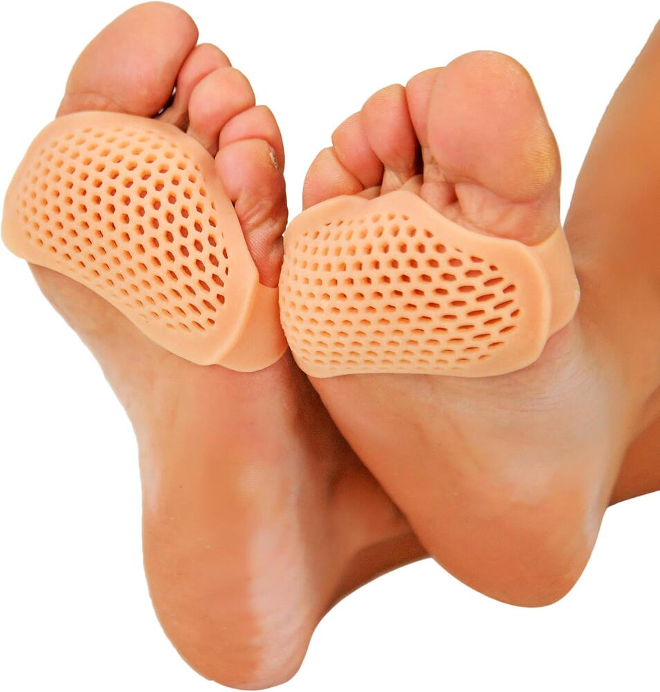 Branturi Pentru Metatarsiene, Separator Corectie Pozitie Degete Picior, Respirabil, Reutilizabil, Impotriva alunecarii, Reducerea socurilor, Silicon, Culoarea pielii