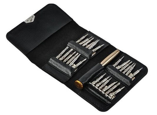 Set surubelnite de precizie 25 in 1, Argintiu