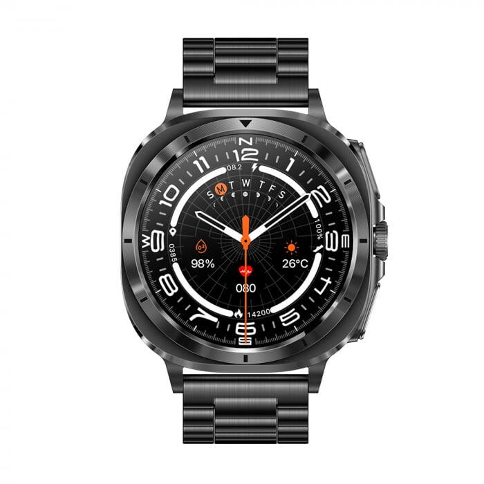 SmartWatch cu Senzor Glucometru, EKG, Temperatura Corporala, Compozitia Sangelui, Acid Uric, Colesterol, Metabolism, Grasimea din Corp, Apel Bluetooth, Numar SOS S797