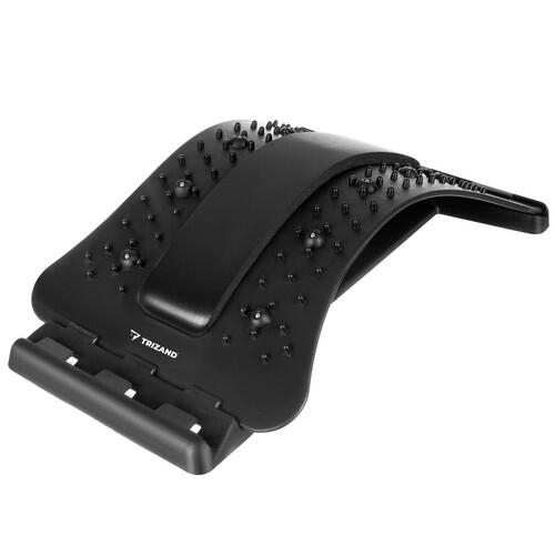 Aparat Pentru Masaj Lombar, Contribuie La Relaxarea Muschilor, Corectarea Posturii, Acupresiune, Tratarea Durerilor De Spate, Albastru/Negru