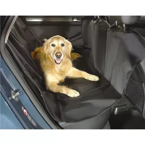 Husa auto profesionala, Protectie si transport animale, Caini si pisici, Pentru bancheta autoturismului, Impermeabil, Antialunecare, Negru, 144 x 144 cm