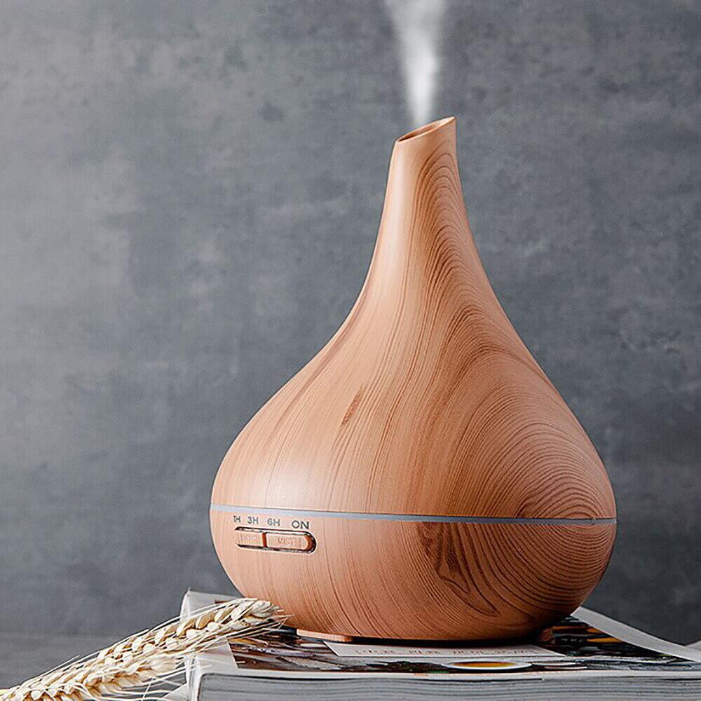 Difuzor de ulei esential, Aromaterapie, Umidificator de aer, Rezervor 500ML, Telecomanda si lumina veghe ajustabila