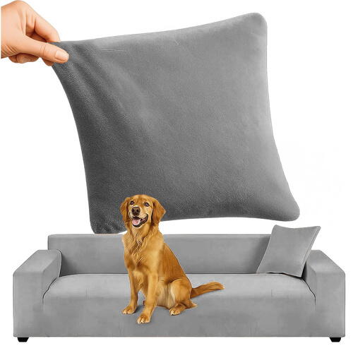 Husă elastică din catifea pentru canapea 145-185 cm, Impermeabila + față de pernă