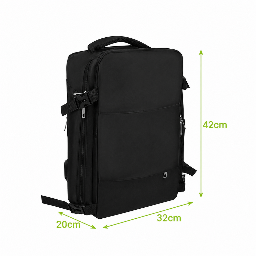 Rucsac 27L, Atasare la Troler, Port USB, Compartiment Laptop, Impermeabil