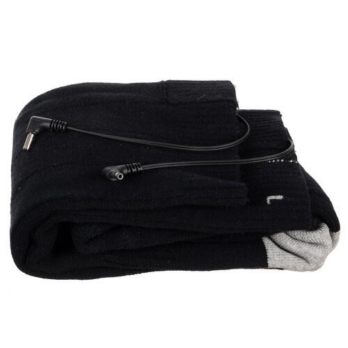 Sosete incalzite, Acumulatori Inclusi, Incarcator USB, Reglare a incalzirii in 3 trepte, 40 - 60 grade, Marime universala 36-44, Negre